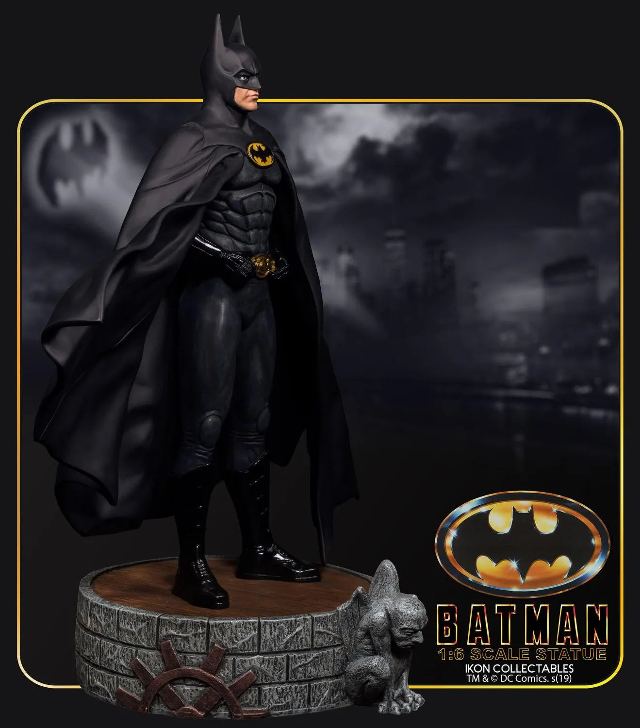 IKO1025 Batman 1989 - Michael Keaton Batman 1:6 Statue - Ikon Collectables - Titan Pop Culture