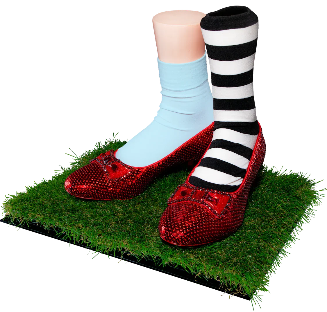 Wizard of Oz Dorothy and Wicked Witch's Replica Ruby Slippers