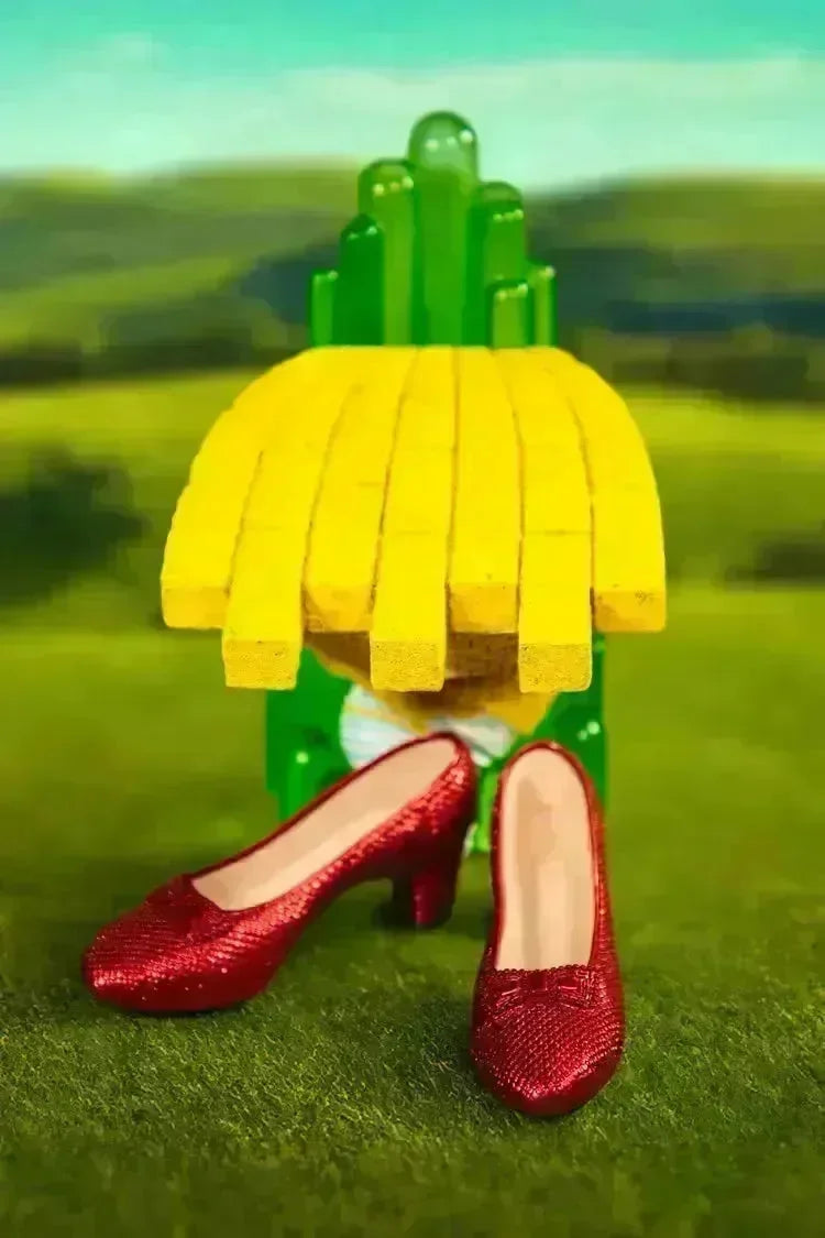 IKO2020 Wizard of Oz - Scaled Ruby Slippers Statuette on light-up Stand - Ikon Design Studio - Titan Pop Culture