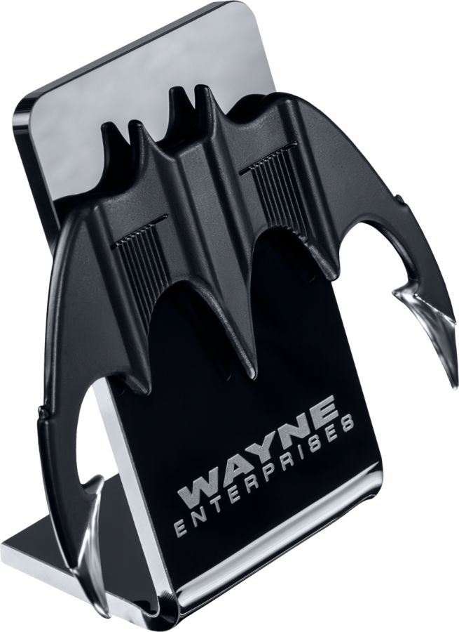 Batman (1989) - Réplica a escala del batarang con soporte