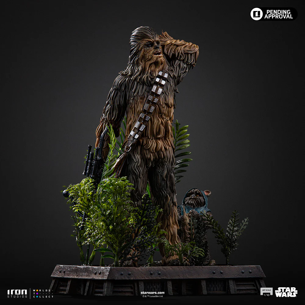 Star Wars - Chewbacca & Tokkat 1:10 Scale Statue