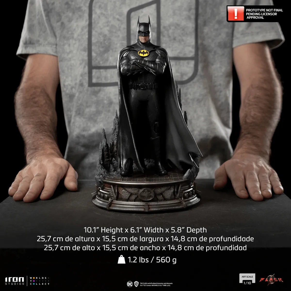 IRO53486 The Flash (2023) - Batman 1:10 Scale Statue - Iron Studios - Titan Pop Culture