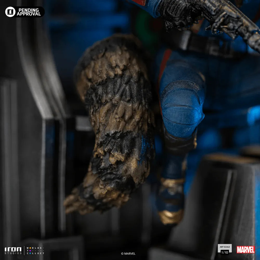 IRO54599 Guardians of the Galaxy: Vol. 3 - Rocket Raccoon 1:10 Statue - Iron Studios - Titan Pop Culture