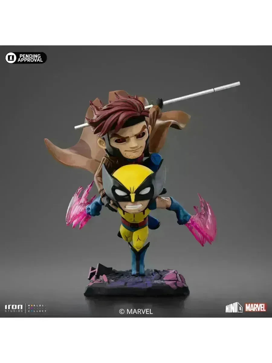 IRO56494 X-Men '97 - Gambit & Wolverine MiniCO Vinyl - Iron Studios - Titan Pop Culture