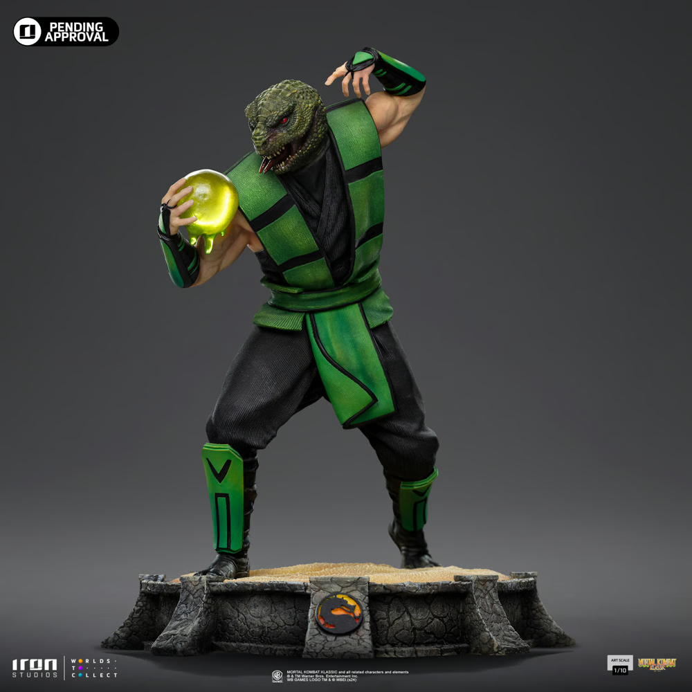 Estatua de reptil a escala 1:10 de Mortal Kombat