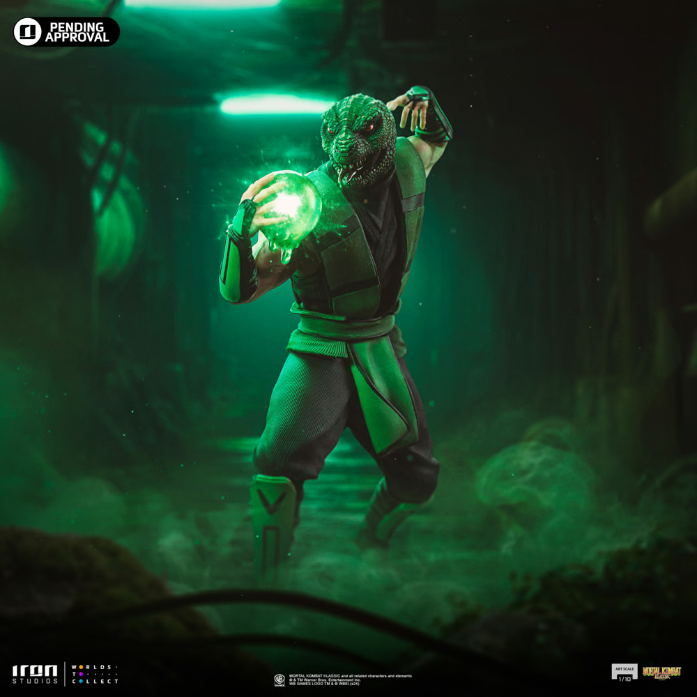 Estatua de reptil a escala 1:10 de Mortal Kombat