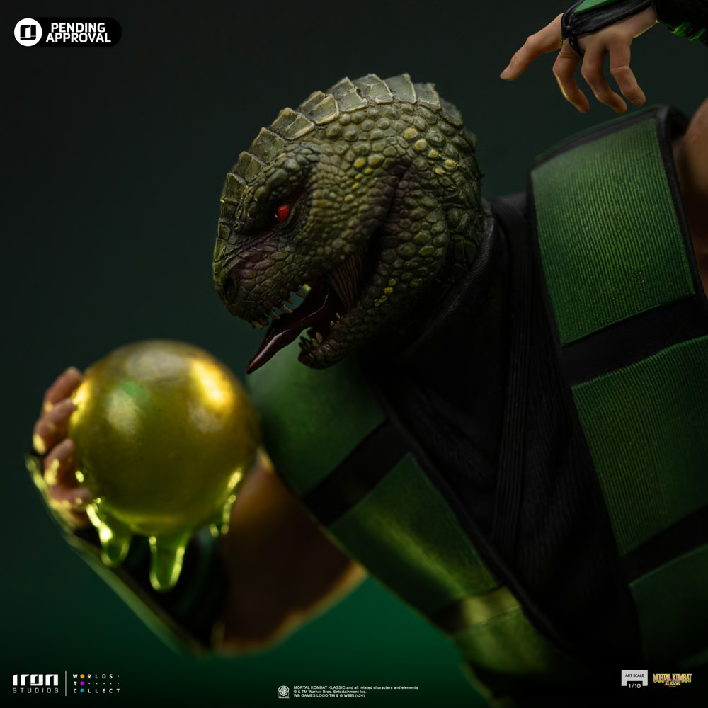 Estatua de reptil a escala 1:10 de Mortal Kombat