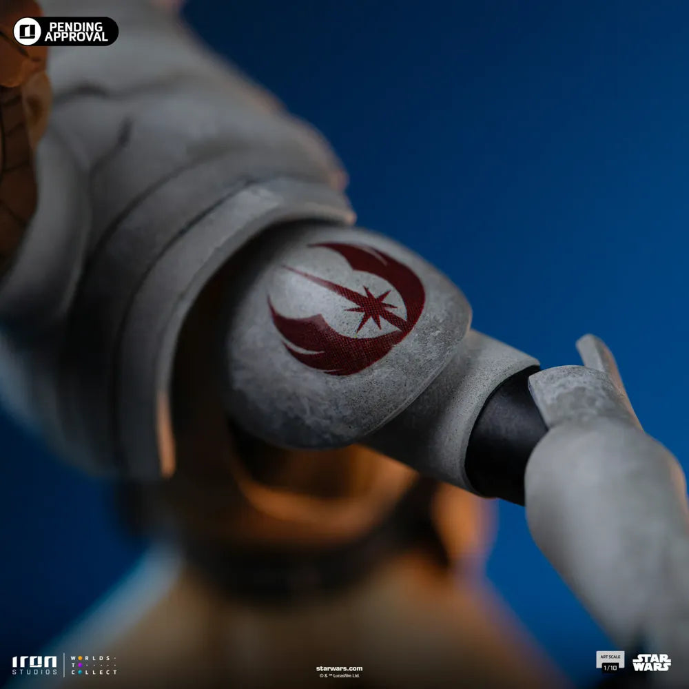 IRO57897 Star Wars: Clone Wars - Obi-Wan Kenobi 1:10 Scale Statue - Iron Studios - Titan Pop Culture