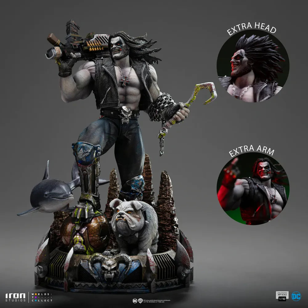 IRO57972 DC Comics - Lobo Unleashed 1:10 Scale Statue - Iron Studios - Titan Pop Culture
