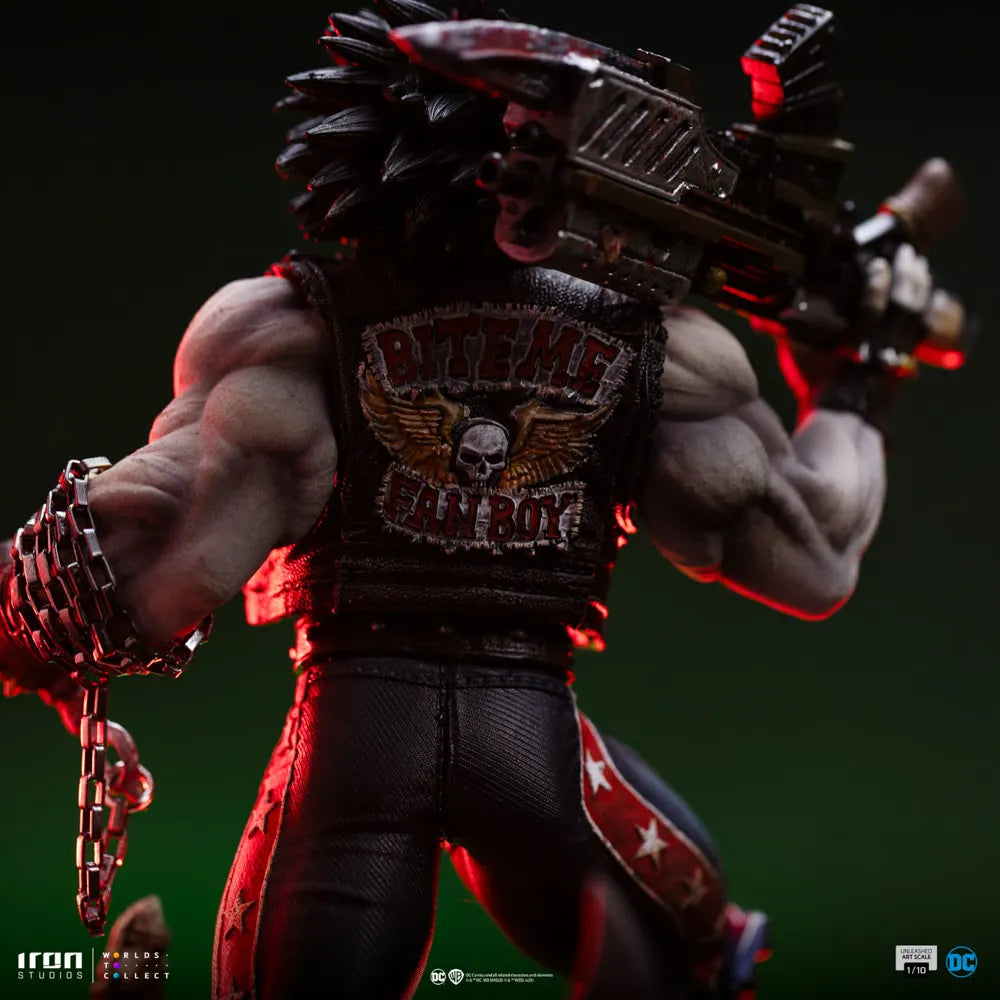 IRO57972 DC Comics - Lobo Unleashed 1:10 Scale Statue - Iron Studios - Titan Pop Culture