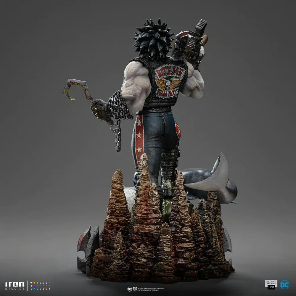 IRO57972 DC Comics - Lobo Unleashed 1:10 Scale Statue - Iron Studios - Titan Pop Culture
