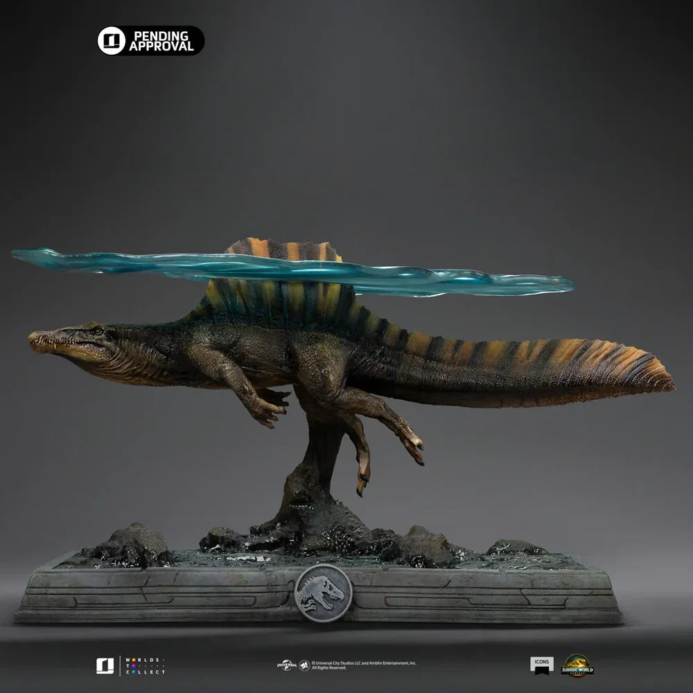 Parque Jurásico - Estatua de iconos del Spinosaurus