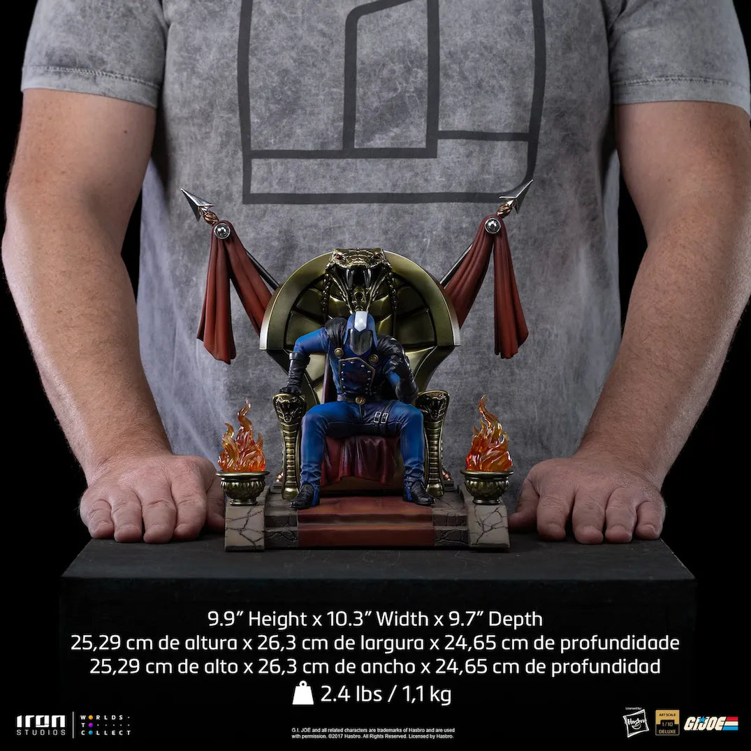 IRO59334 G.I. Joe - Cobra Commander Deluxe 1:10 Scale Statue - Iron Studios - Titan Pop Culture
