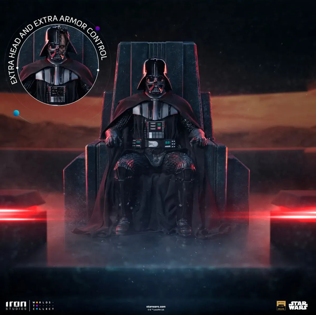 Star Wars - Darth Vader on Throne 1:10 Scale Statue