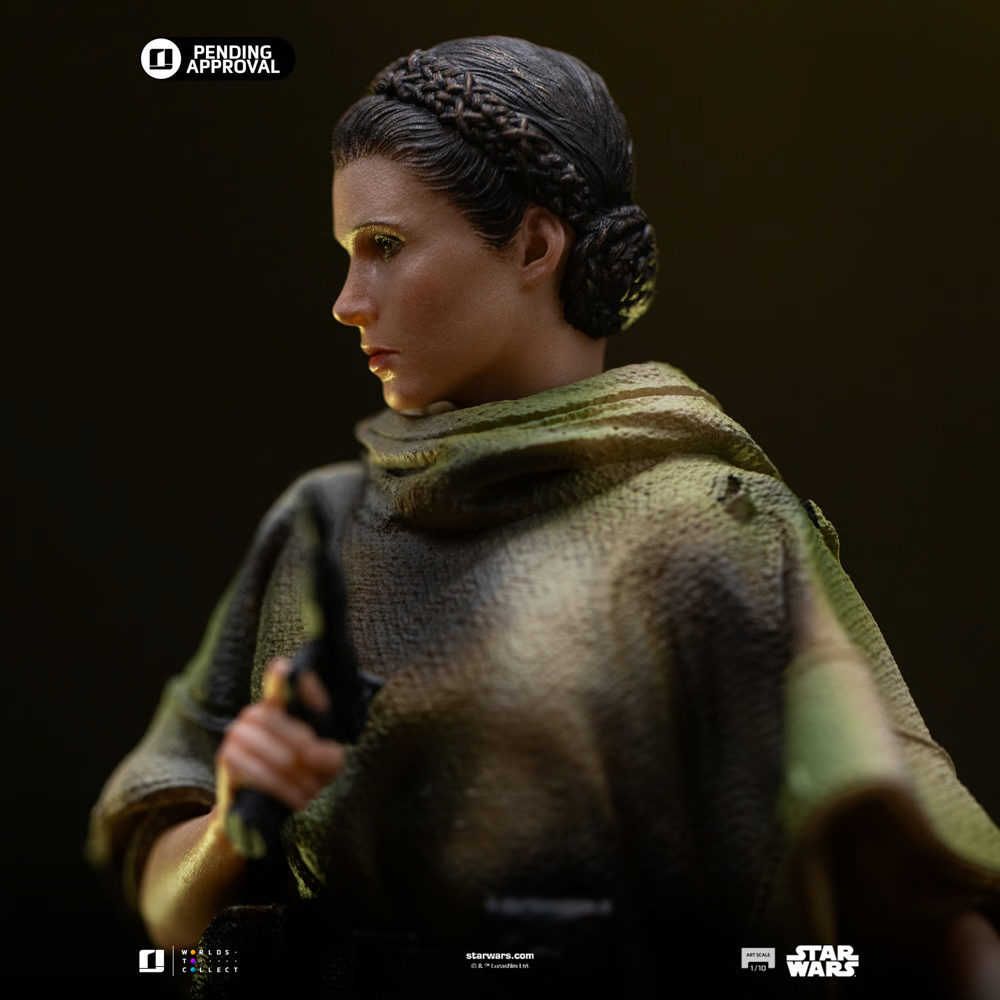 Star Wars - Estatua de Leia y Wicket a escala 1:10