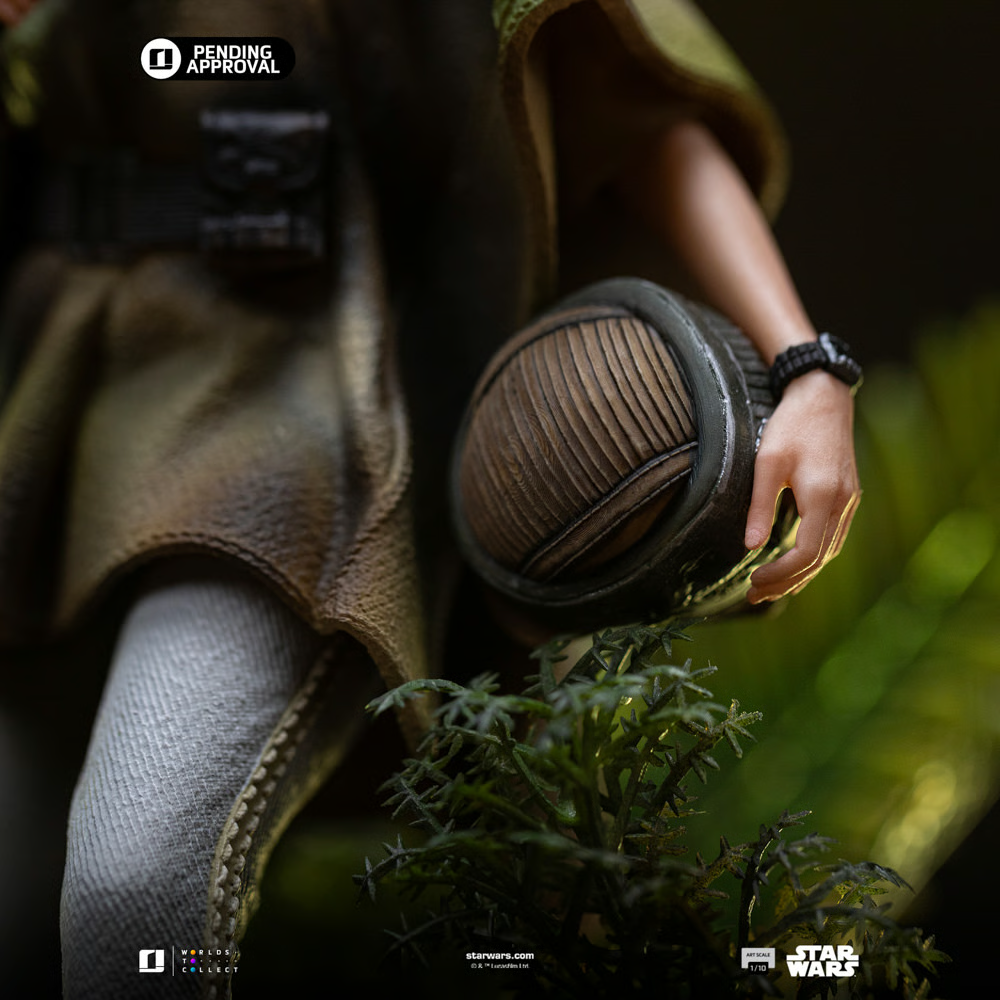 Star Wars - Estatua de Leia y Wicket a escala 1:10