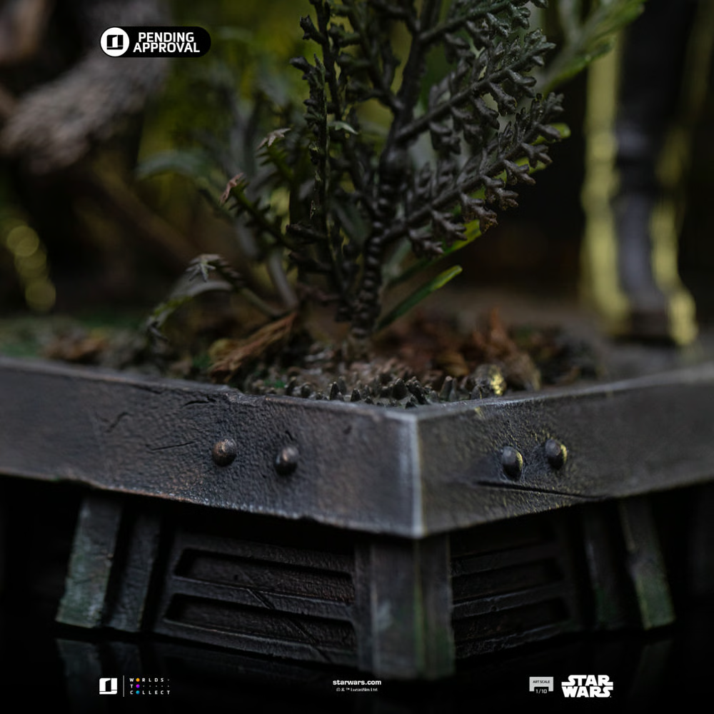 Star Wars - Estatua de Leia y Wicket a escala 1:10