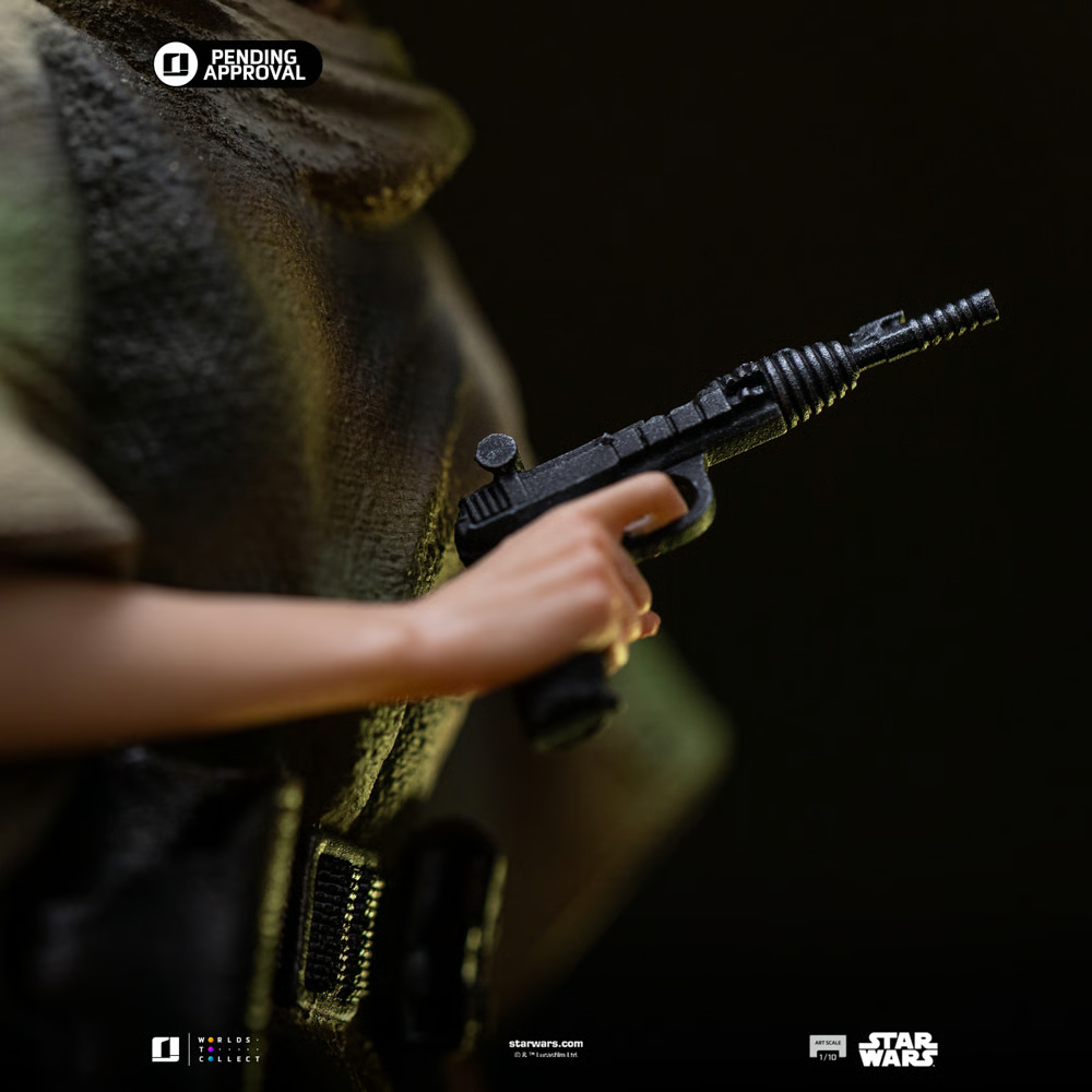 Star Wars - Estatua de Leia y Wicket a escala 1:10