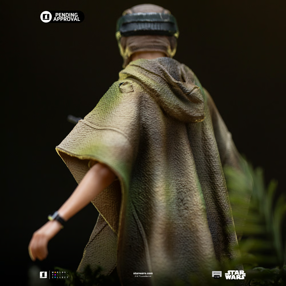 Star Wars - Estatua de Leia y Wicket a escala 1:10