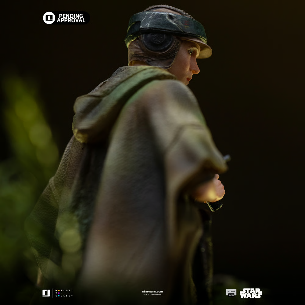 Star Wars - Estatua de Leia y Wicket a escala 1:10