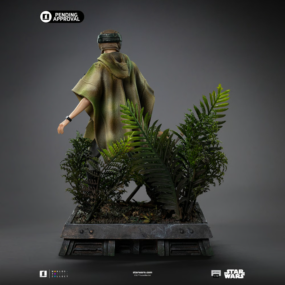 Star Wars - Estatua de Leia y Wicket a escala 1:10