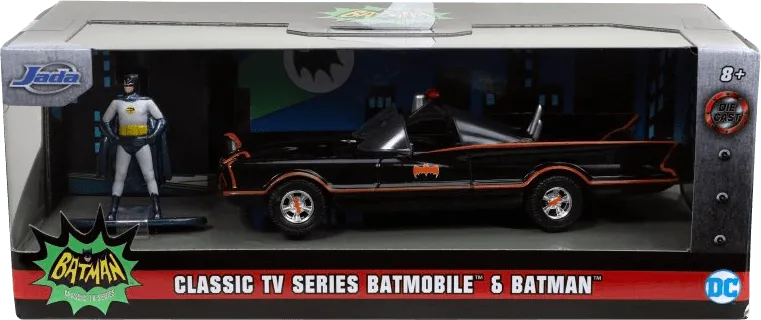 JAD31703 Batman (TV) - Batmobile with Figure 1:32 Scale Hollywood Ride - Jada Toys - Titan Pop Culture