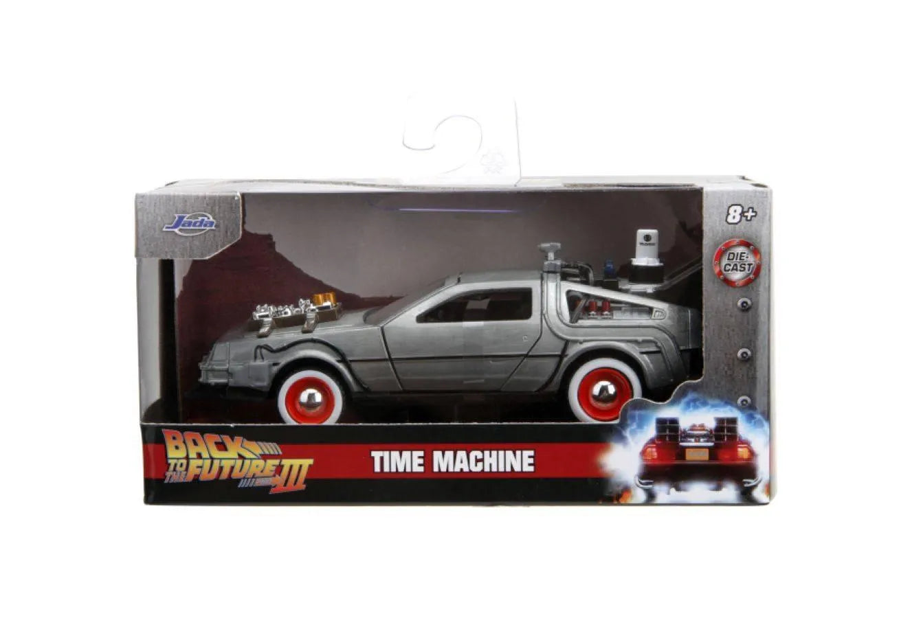 JAD32290 Back to the Future 3 - DeLorean 1:32 Scale - Jada Toys - Titan Pop Culture