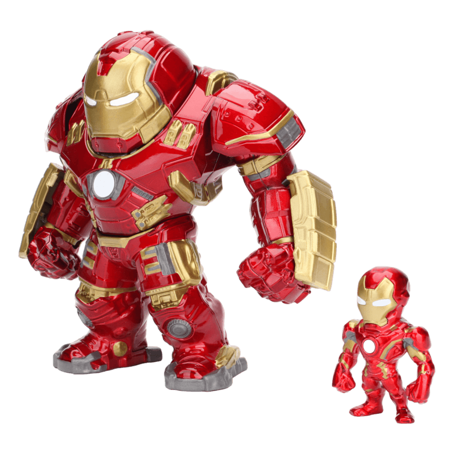 JAD33431 Avengers: Age of Ultron - Hulkbuster 6" & Iron Man 2.5" MetalFig 2-Pack - Jada Toys - Titan Pop Culture
