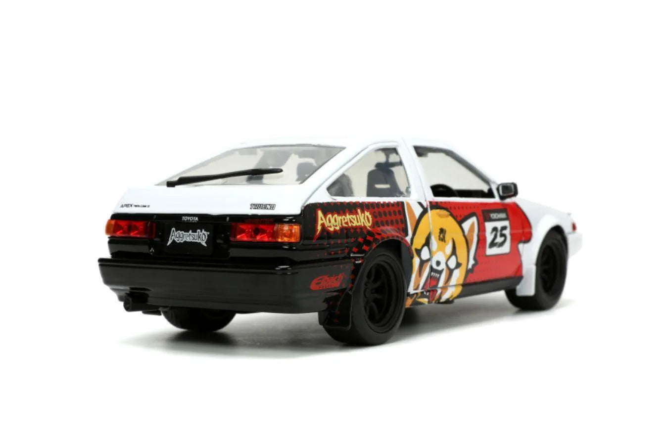 JAD33725 Aggretsuko - Toyota AE86 with Aggretsuko 1:24 Scale Diecast Set - Jada Toys - Titan Pop Culture