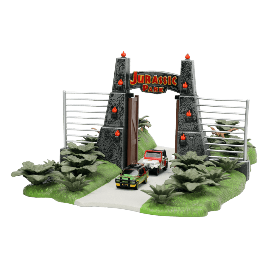 JAD34244 Jurassic Park - Nano Scene Diorama with 2 vehicles - Jada Toys - Titan Pop Culture