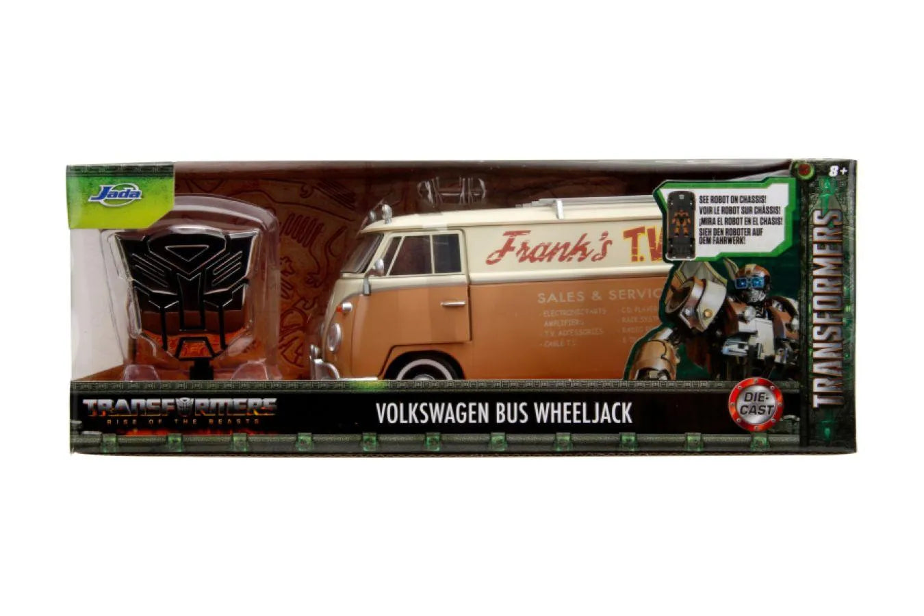 JAD34264 Transformers: Rise of the Beasts - 1967 VW Beetle Bus 1:24 Scale Vehicle - Jada Toys - Titan Pop Culture