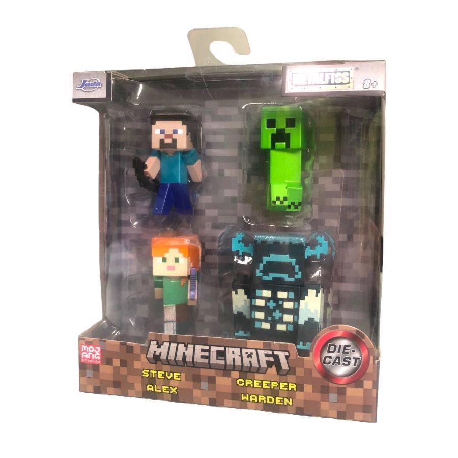 JAD34337 Minecraft - 2.5" MetalFigs 4-Pack - Jada Toys - Titan Pop Culture