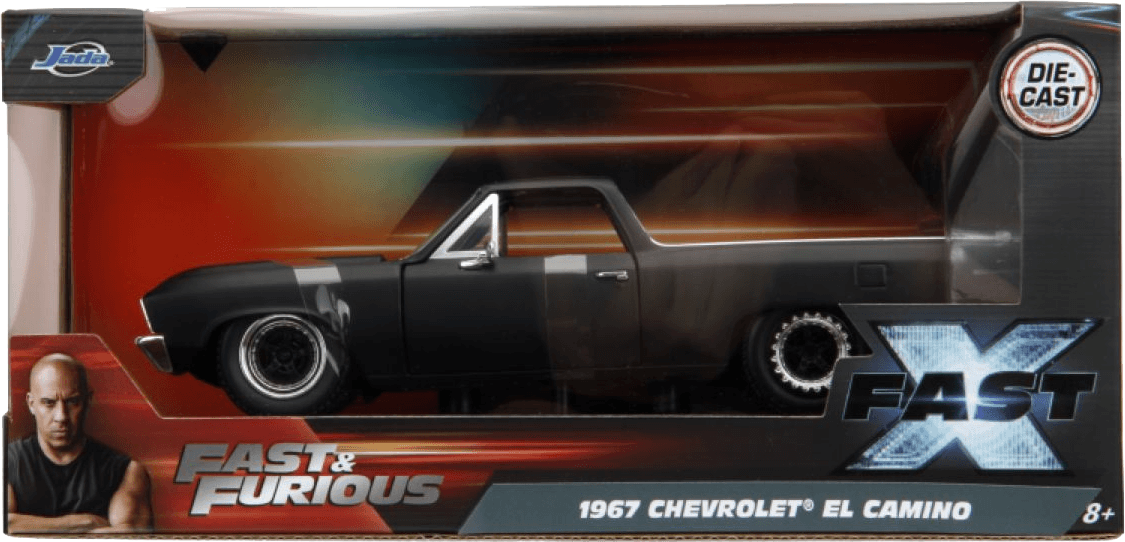 JAD34413 Fast & Furious 10 - Chevorlet El Camino (1967) 1:24 Scale Hollywood Rides Diecast Vehicle - Jada Toys - Titan Pop Culture