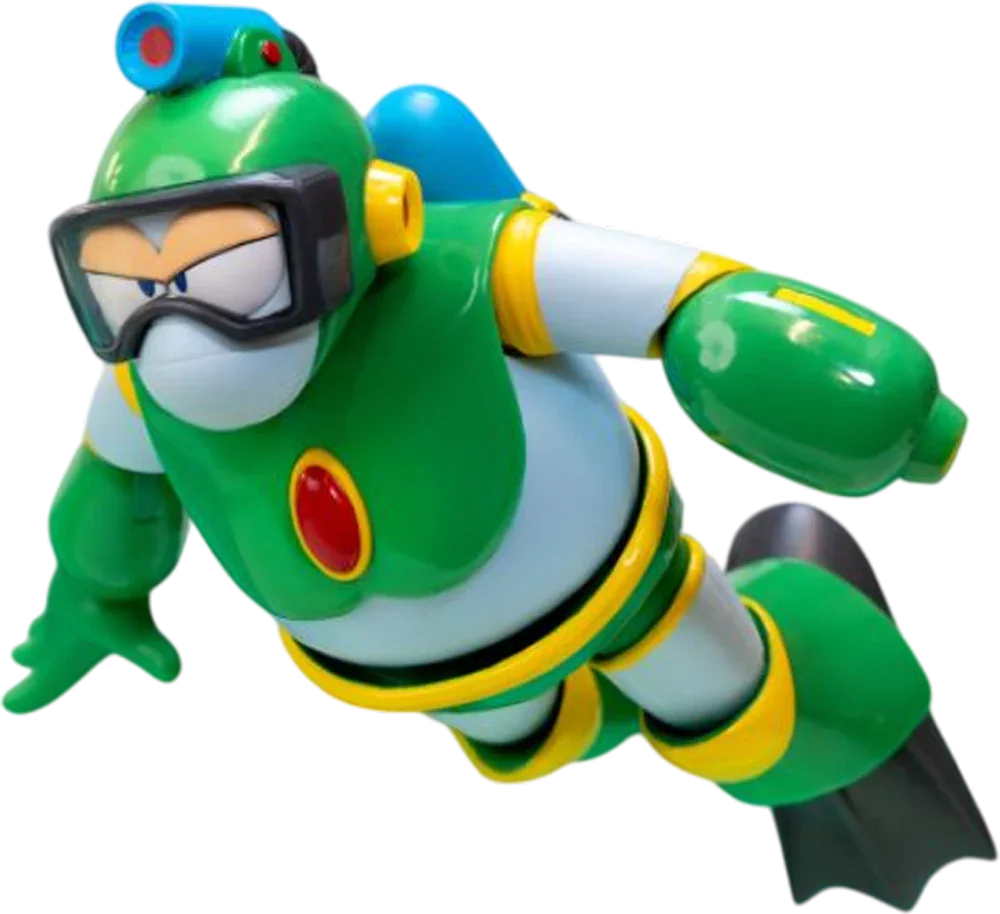 Mega Man - Figura de acción Bubble Man de 4.5"
