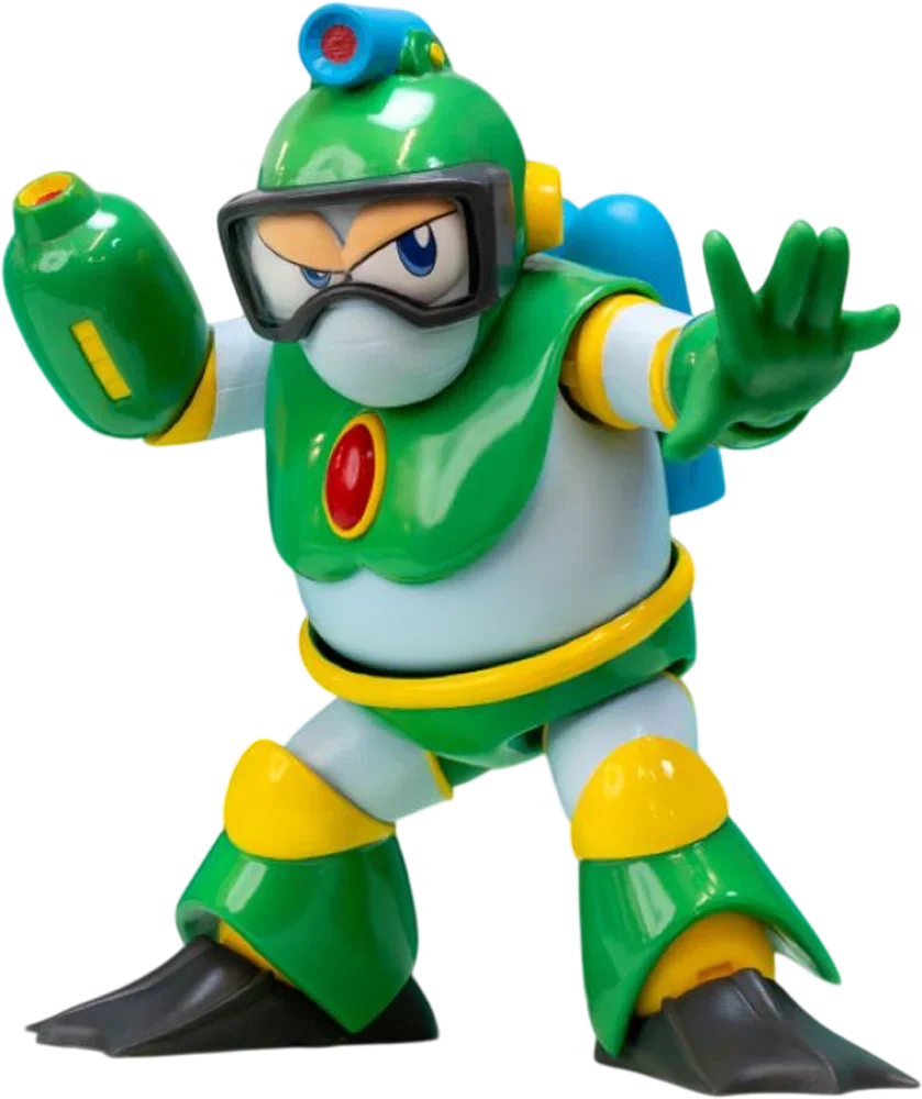 Mega Man - Figura de acción Bubble Man de 4.5"