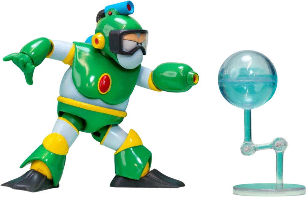 Mega Man - Figura de acción Bubble Man de 4.5"