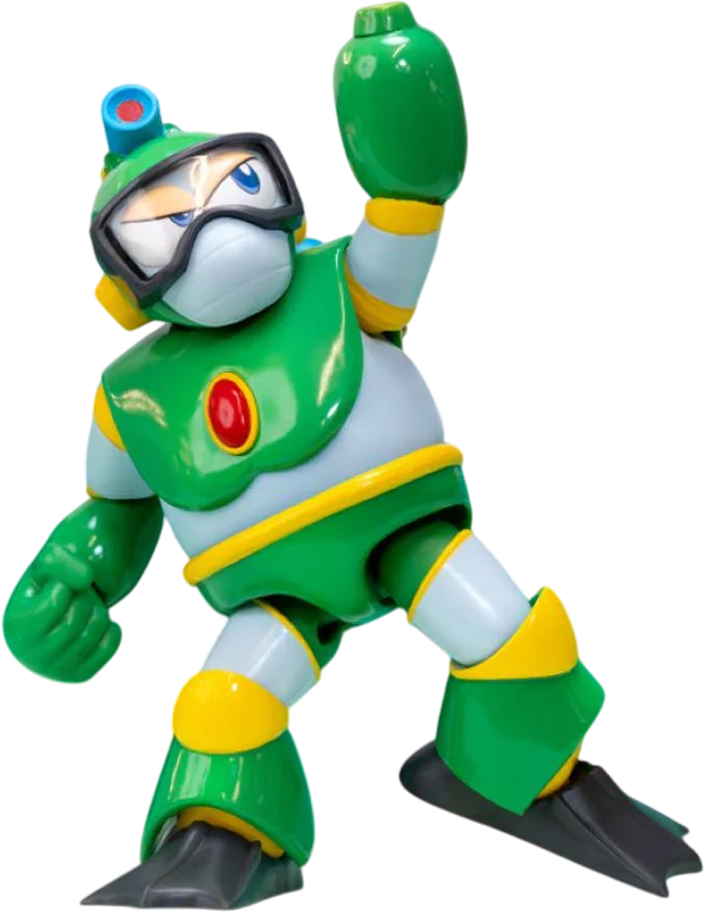 Mega Man - Figura de acción Bubble Man de 4.5"