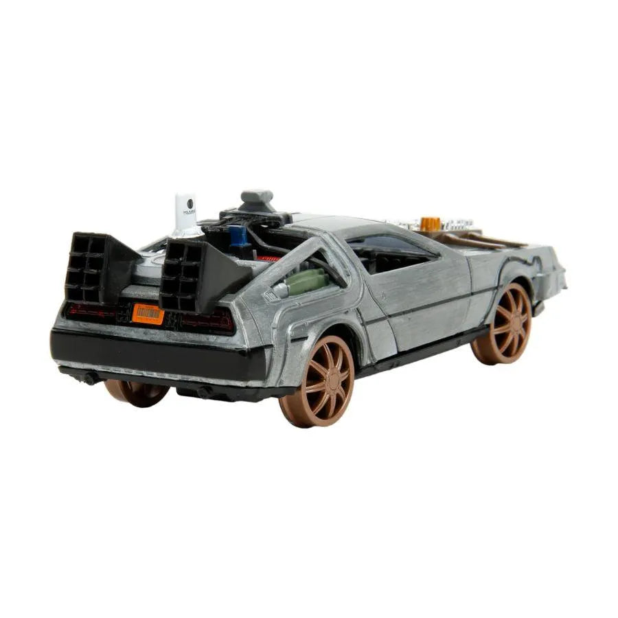 JAD34786 Back to the Future: Part 3 - Time Machine (Railroad wheels) 1:32 Scale Die-Cast - Jada Toys - Titan Pop Culture