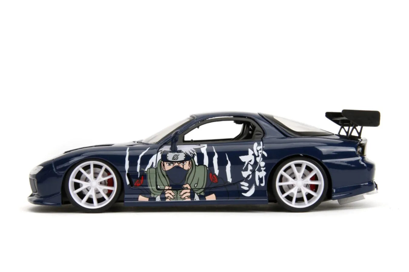 JAD35349 Naruto - Kakashi with 1993 Mazda RX-7 V2 1:24 Scale Diecast Vehicle - Jada Toys - Titan Pop Culture