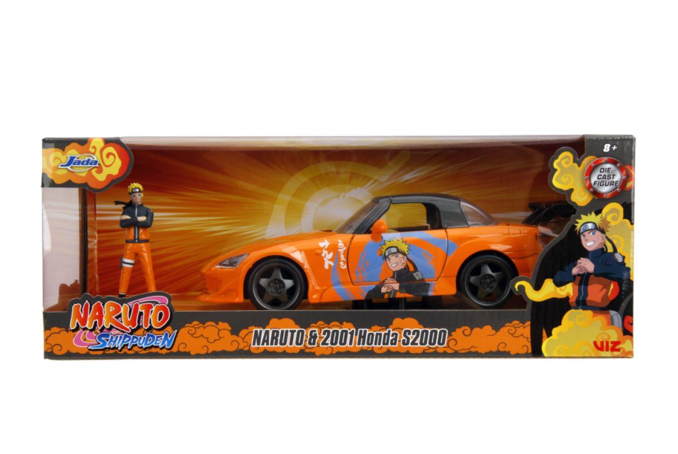 JAD35351 Naruto - 2001 Honda S2000 (with Naruto Figure) 1:24 Scale Diecast Vehicle Set - Jada Toys - Titan Pop Culture