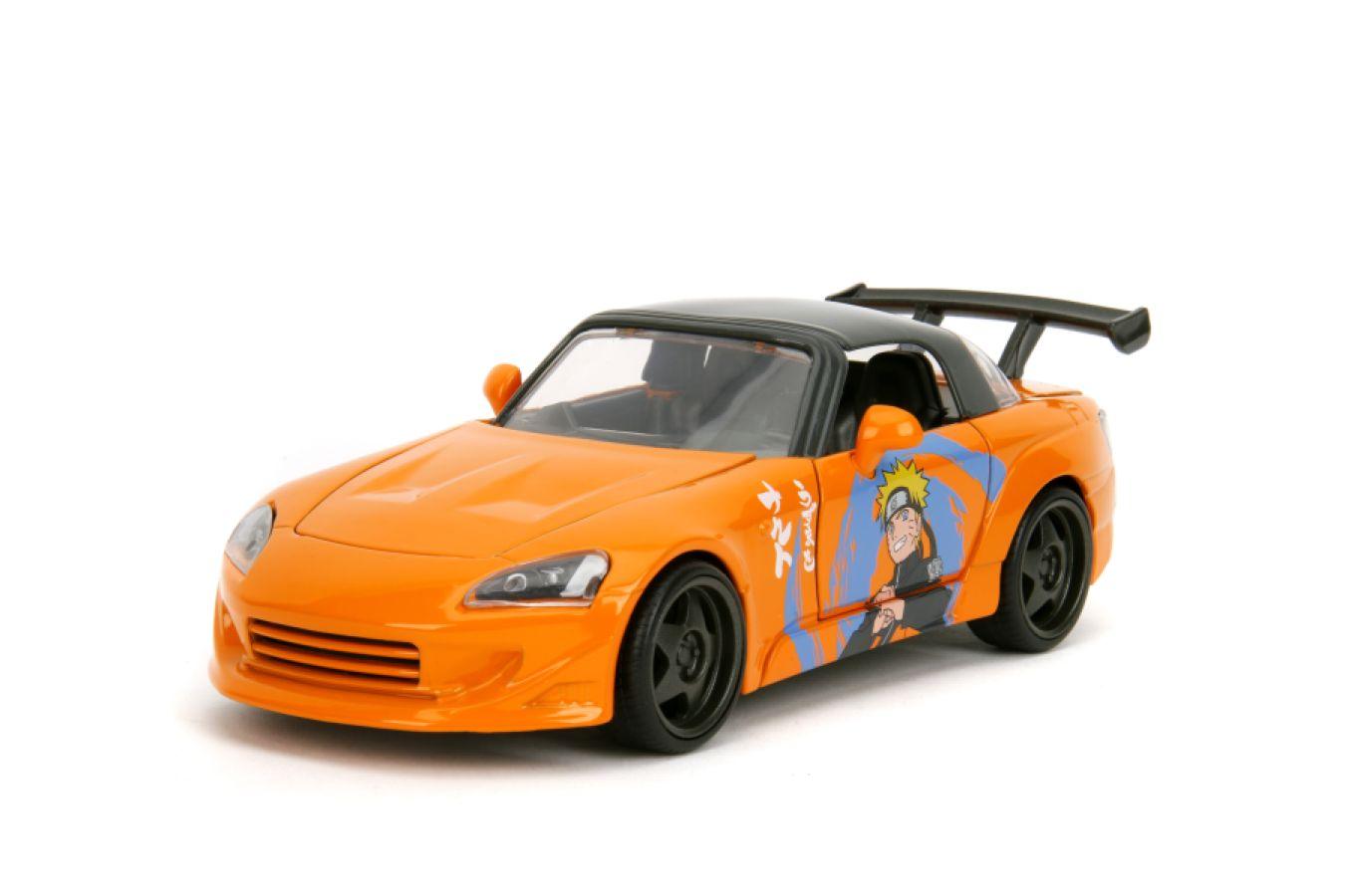 JAD35351 Naruto - 2001 Honda S2000 (with Naruto Figure) 1:24 Scale Diecast Vehicle Set - Jada Toys - Titan Pop Culture