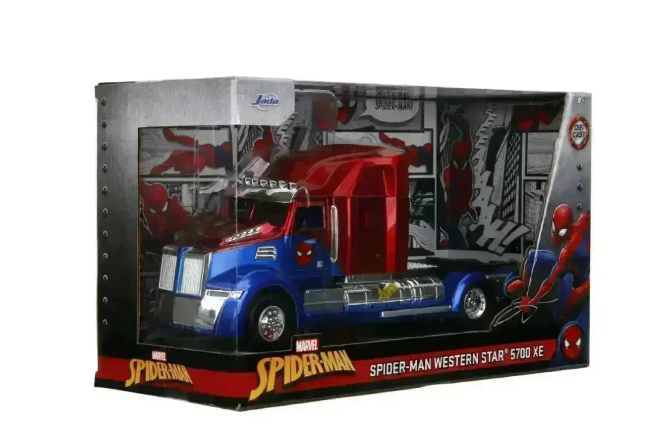 JAD35408 Marvel Comics - Spider-Man Big Rig 1:24 Scale Diecast Vehicle - Jada Toys - Titan Pop Culture