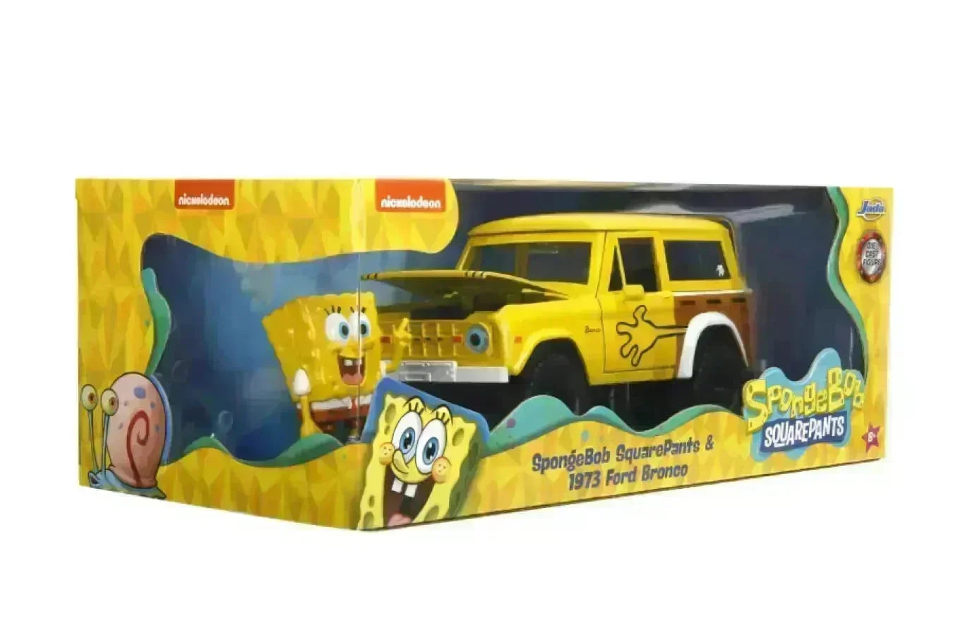 JAD35467 Spongebob Squarepants - 1972 Ford Bronco (with Spongebob) 1:24 Scale Diecast Vehicle - Jada Toys - Titan Pop Culture