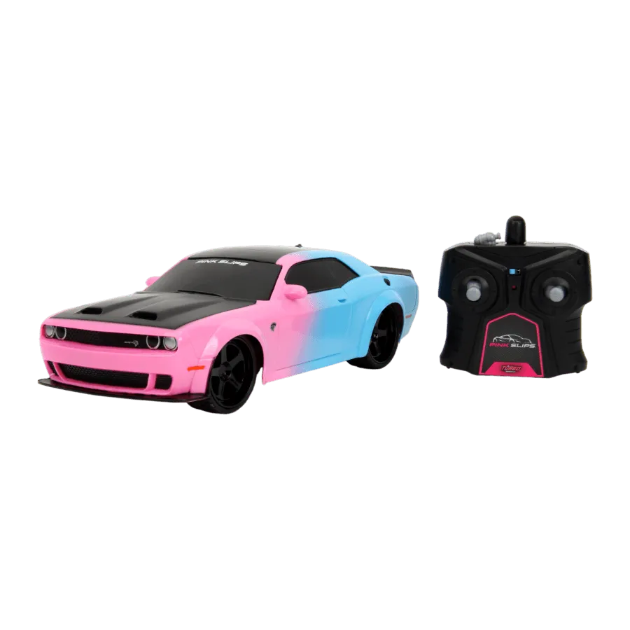 JAD35593 Pink Slips - 2019 Dodge Challenger SRT Hellcat 1:16 Scale Remote Control Car - Jada Toys - Titan Pop Culture