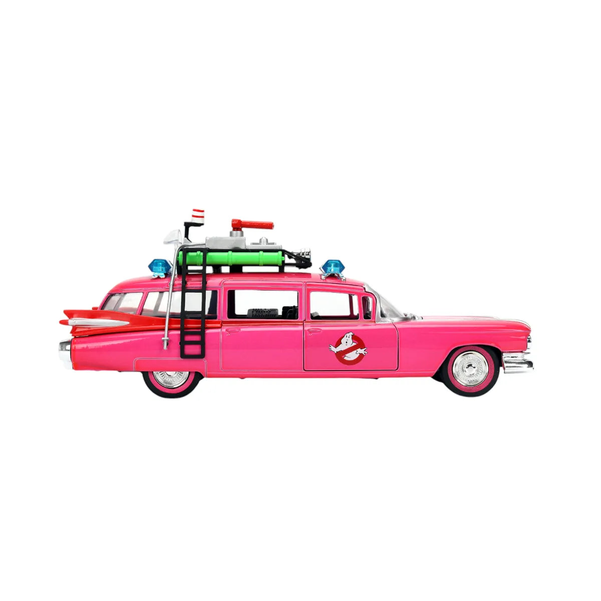 JAD35951 Pink Slips - Ghostbusters Ecto-1 (Pink) 1:24 Scale Diecast Vehicle - Jada Toys - Titan Pop Culture