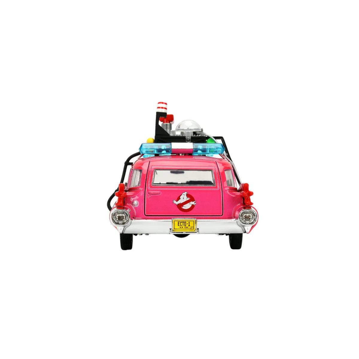JAD35951 Pink Slips - Ghostbusters Ecto-1 (Pink) 1:24 Scale Diecast Vehicle - Jada Toys - Titan Pop Culture