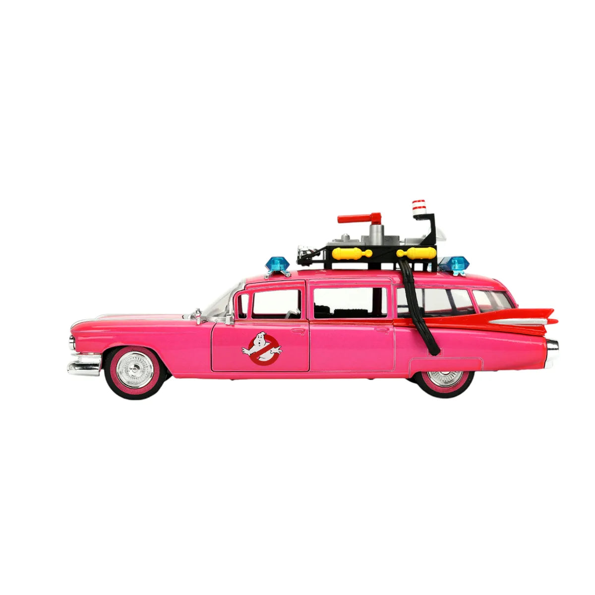 JAD35951 Pink Slips - Ghostbusters Ecto-1 (Pink) 1:24 Scale Diecast Vehicle - Jada Toys - Titan Pop Culture