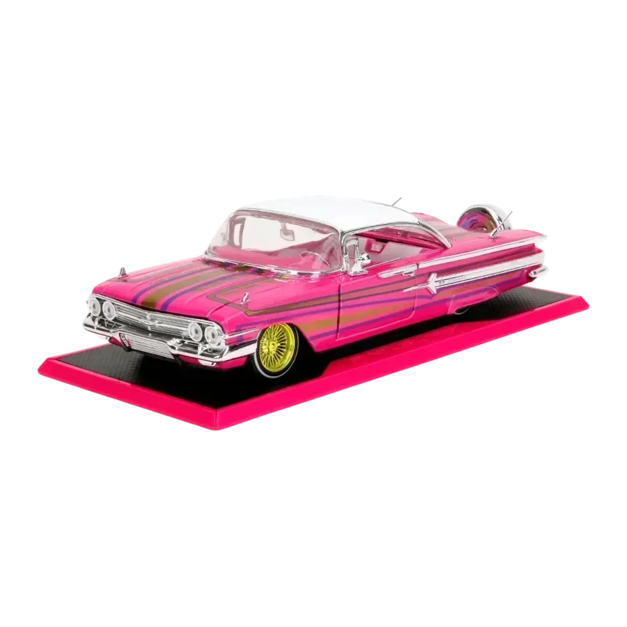 JAD35984 Pink Slips - 1960 Chevy Impala Low Rider 1:24 Scale Diecast Vehicle - Jada Toys - Titan Pop Culture