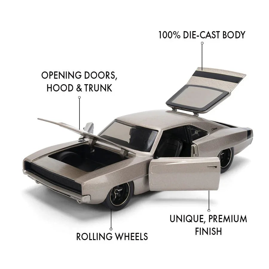 粉色单据 - 1970 年道奇 Charger 宽体 1:24 比例压铸车