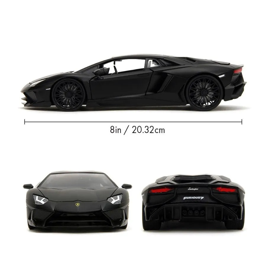 JAD36152 Fast and Furious - Shaw's Lamborghini Aventador 1:24 Scale Diecast - Jada Toys - Titan Pop Culture